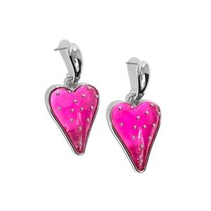 Pink Strawberry Heart Earrings